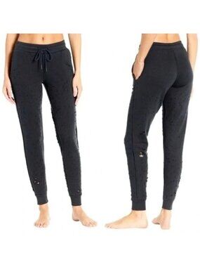 Alo Yoga Fierce Distressed Black Joggers